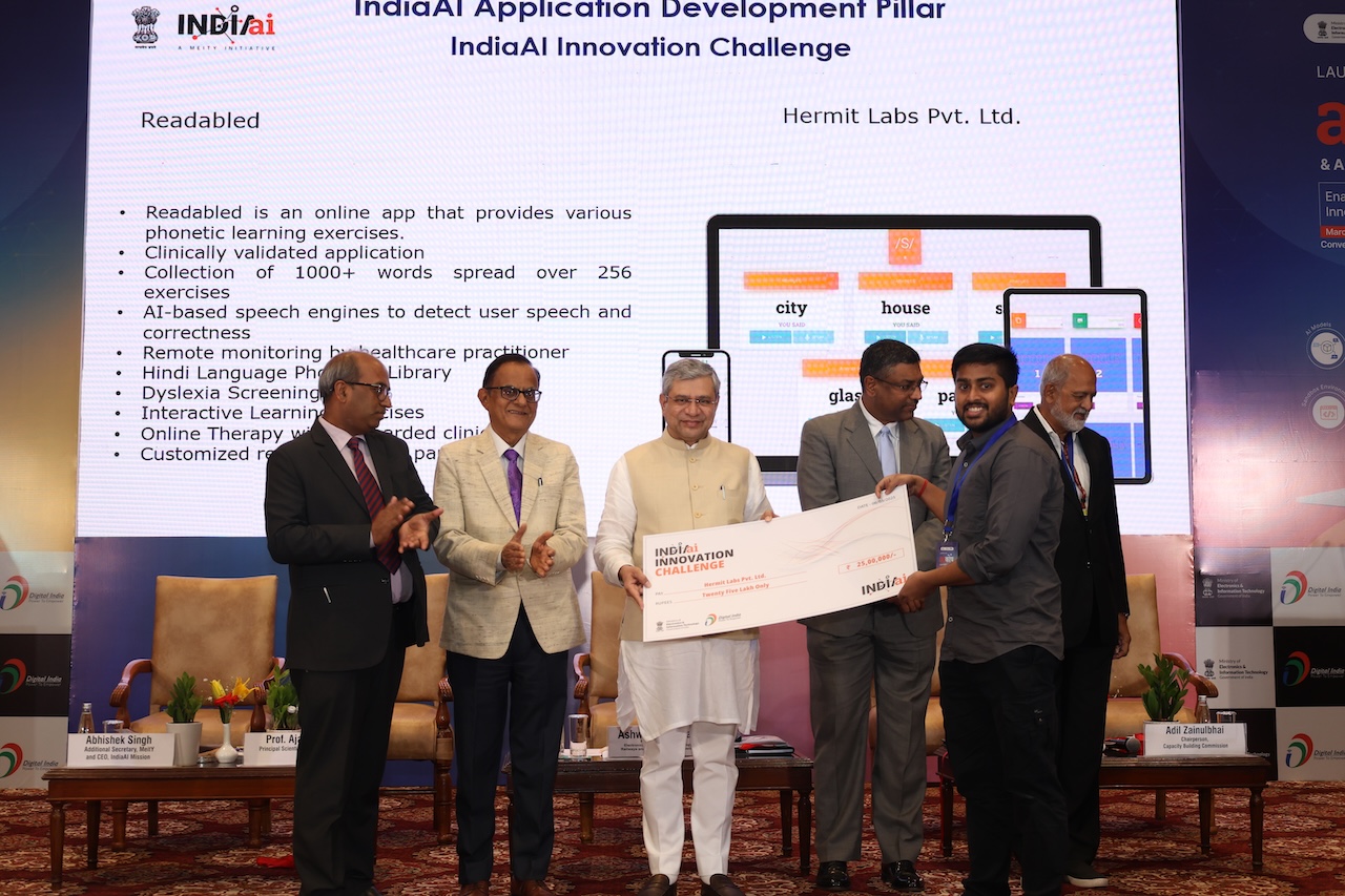 readabled team at the IndiaAI Innovation Challenge Felicitation Ceremony
