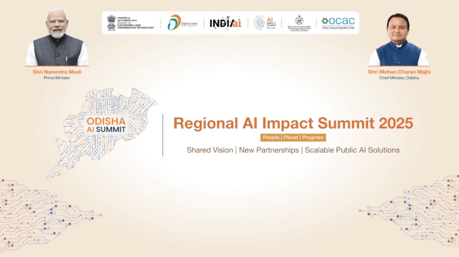 Odisha AI Summit 2025 at State Convention Centre, Bhubaneswar